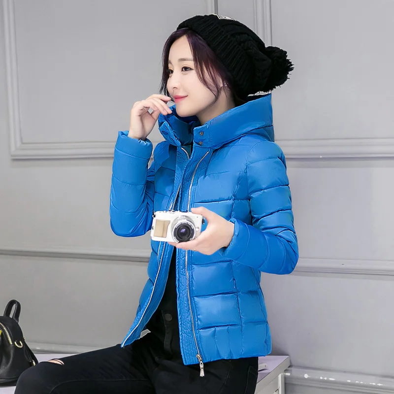 

2016 New Fashion Down & Parkas Warm Winter Coat Women Light Thick Winter Plus Size Hooded Jacket Female Femme Outerwear JN806