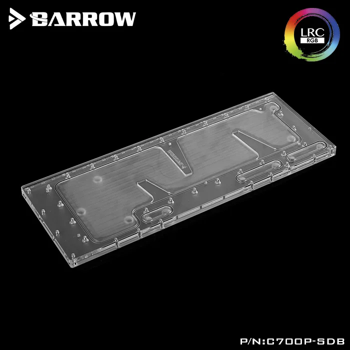 Акриловая плата Barrow в качестве Водного Канала используется для кулера Master C700P