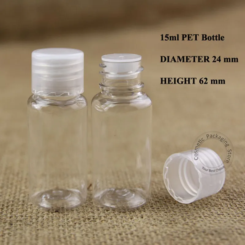 Wholesale 50pcs/lot 15ml PET Facial Cream Lotion Bottle Plastic 1/2OZ Emulsion Women Cosmetic Container 15g Packaging Screw Lid | Красота и