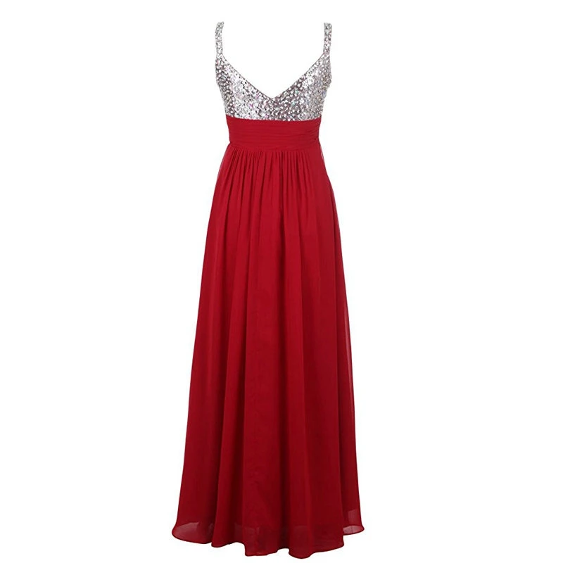 Real-Photo-Spaghetti-Strap-Sleeveless-Beading-Sequins-Chiffon-Long-Prom-Dress-Party-Dress-Cheap-Custom-Plus