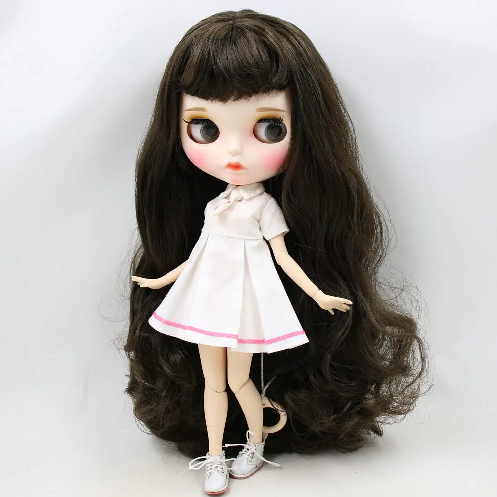 Ледяной DBS Blyth кукольные нет. BL950 черные волосы резные губ матовая Индивидуальные