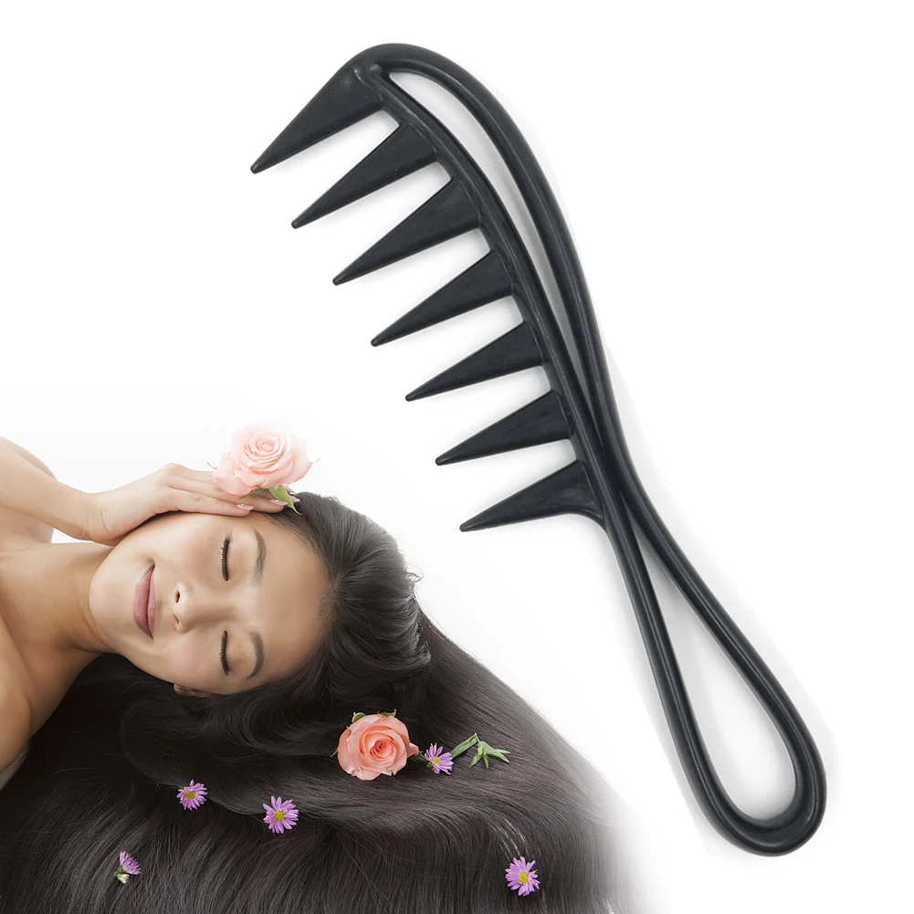 

Antistatic Exquisite Gift Plastic Curly Massage Comb Salon Wide Tooth Care Hair Straightener Hairdressing Styling