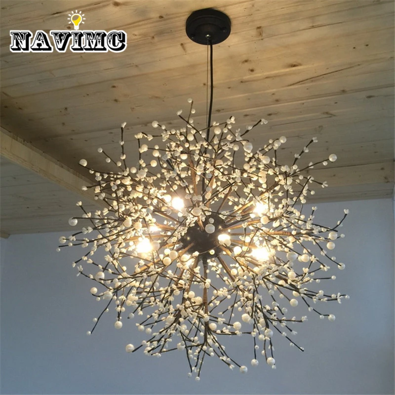 

Modern Firework LED Pendant Light Clear Crystal Hanging Pendant Lamp for Dining Room Restaurant Living room Entryway Coffee Bar