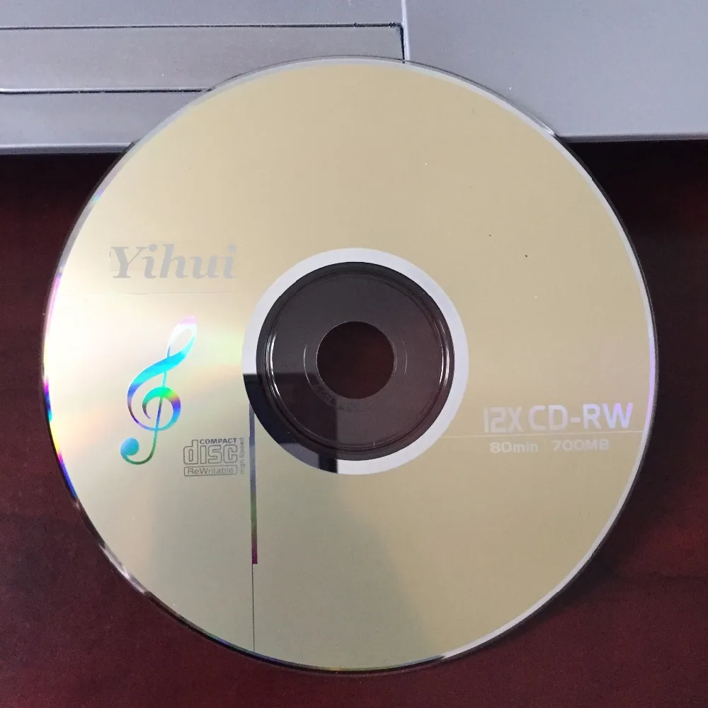 

Wholesale 25 discs Grade A+ Yellow Blank Printed 12x 700 MB CD-RW Disc