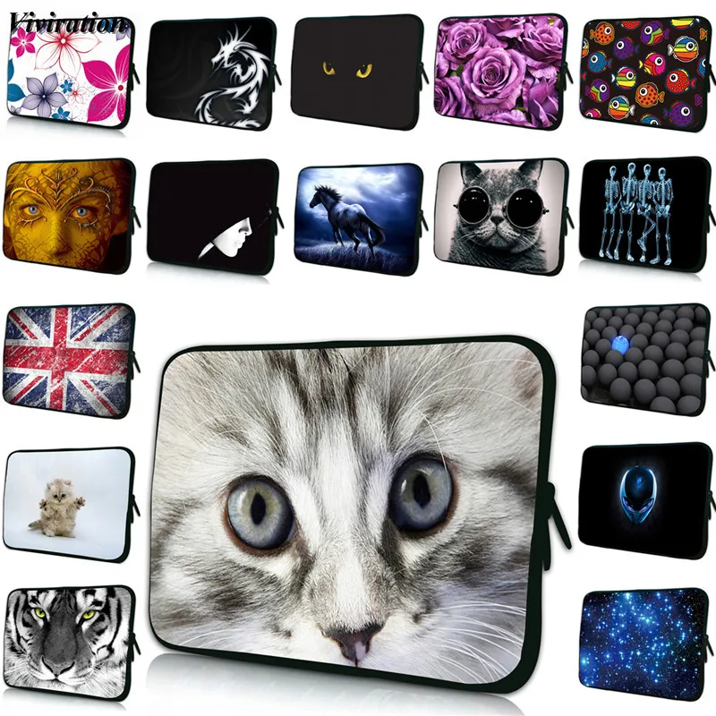 

Viviration Cute Cat Prints Laptop Bag 17 15 13 10 14 7 12 Inch Notebook Case For Google Chromebook Case For Lenovo Yoga 300 Case