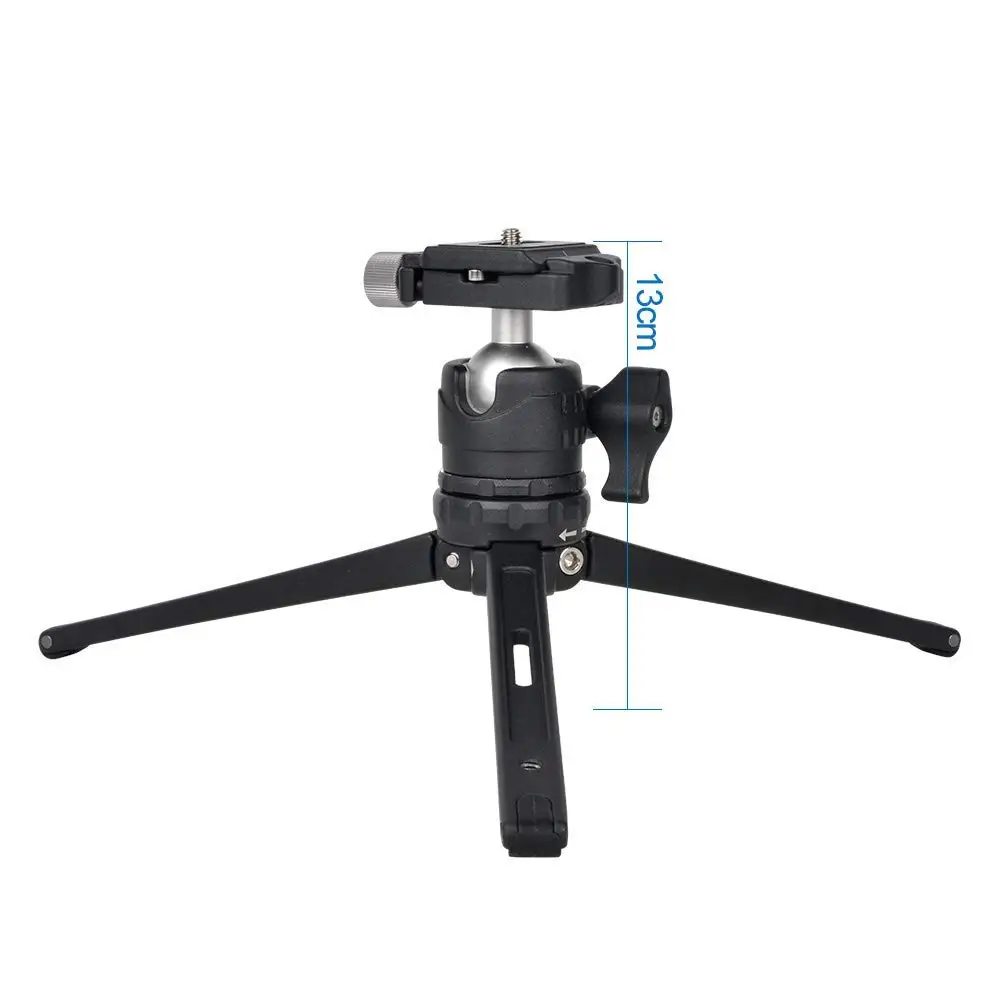 Алюминий Настольный мини штатив с шаровой головкой Quick Release Plate для iPhone XS XR Canon sony A7