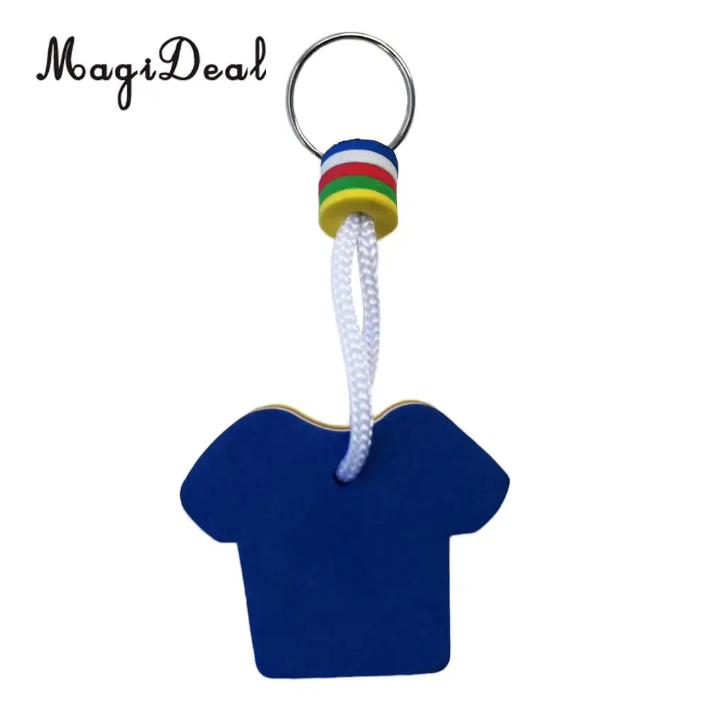 EVA Foam Floating Keyring for Boating Yachting Sailing Swim T Shirt Shape for Kayaking Canoeing Fishing Boating Accessories