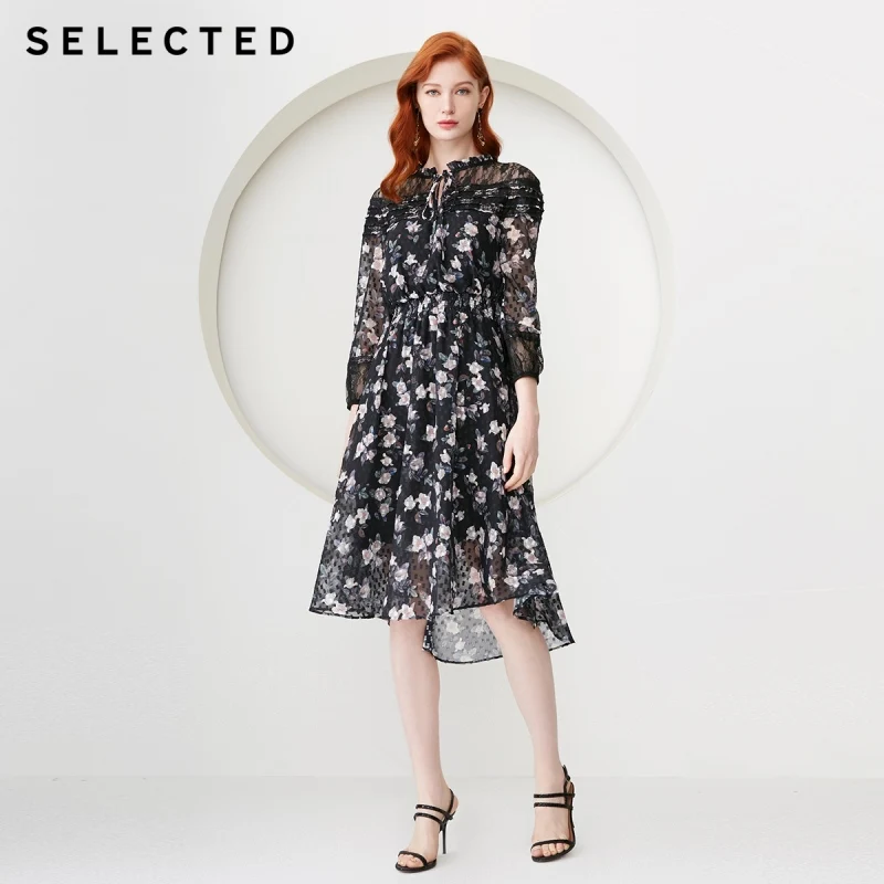 

SELECTED Long Chiffon Lace Dress S|41912J503