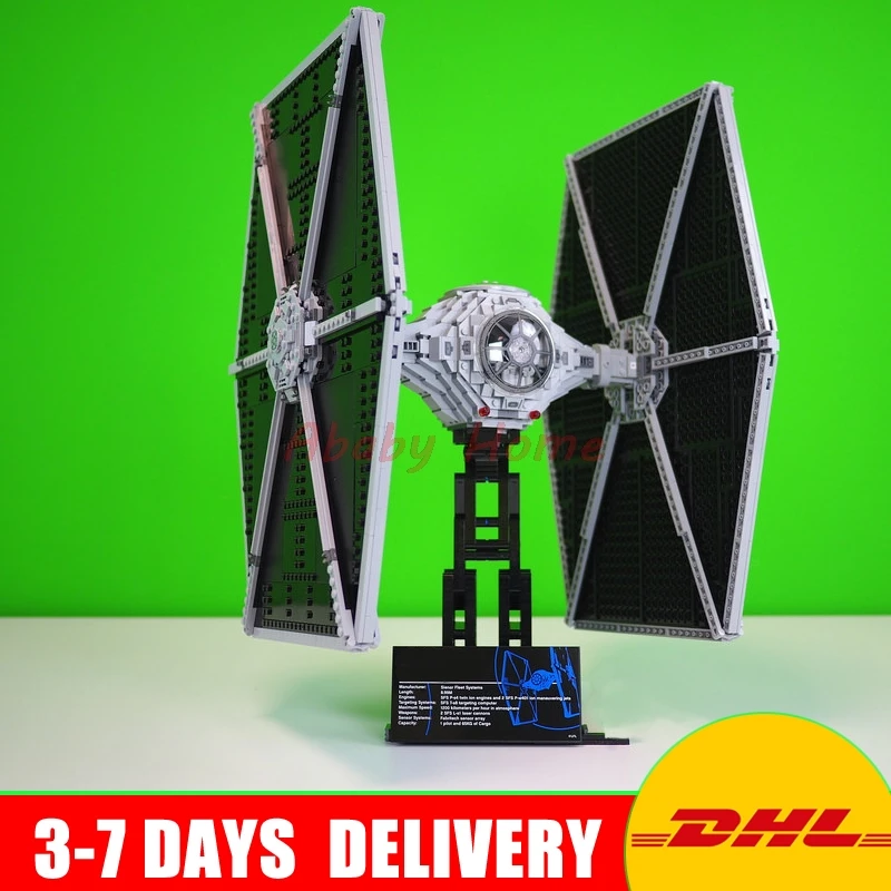 

DHL LEPIN 05036 UCS Series 1685Pcs UCS TIE Fighter Building Blocks Bricks Set Assembled Toys Clone 75095 Model Gift