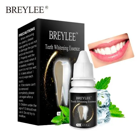 BREYLEE Teeth Whitening Essence Oral Hygiene Cleaning Serum White Gel