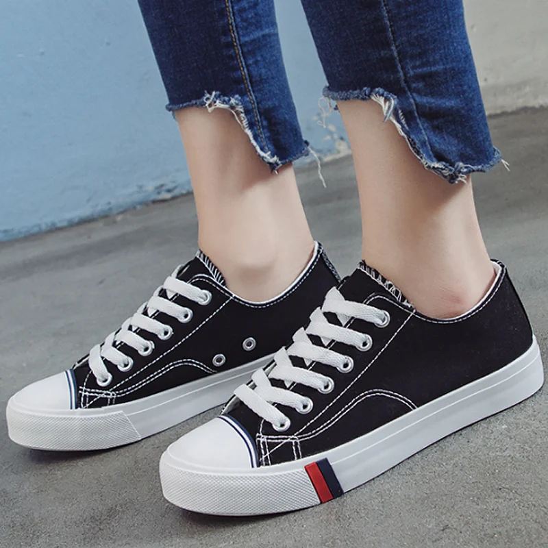 

Women casual shoes shallow solid superstar brand canvas shoes comfortable simple style female sneakers 2018 new arrival