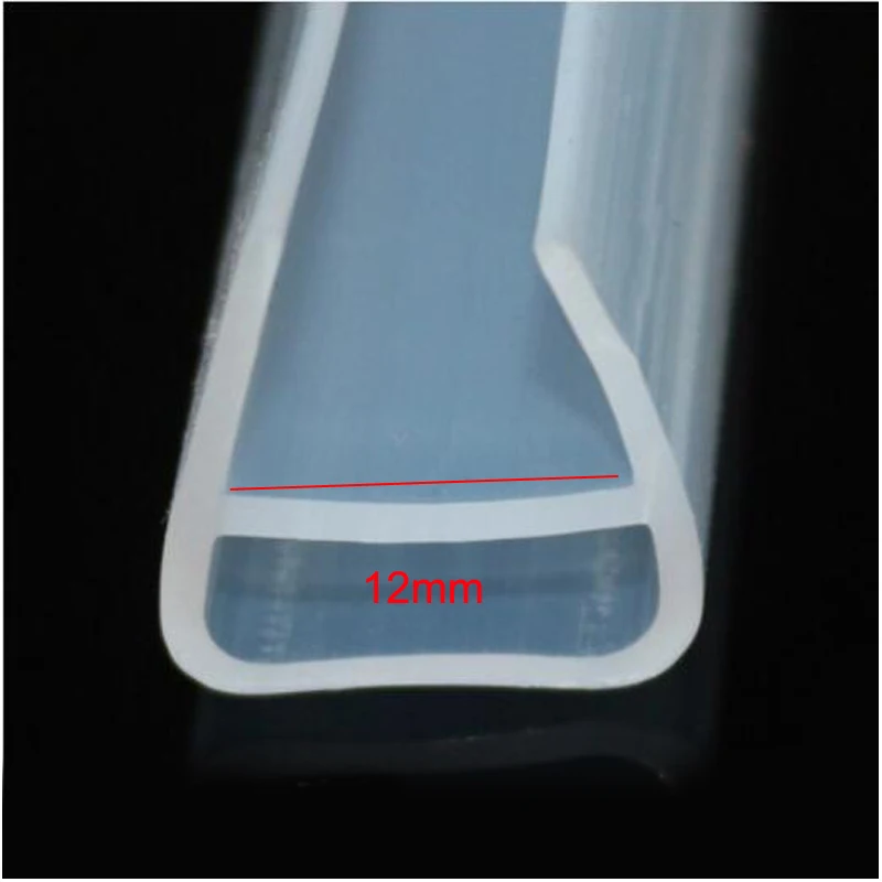3 meters U shape shower door silicone rubber seal strip