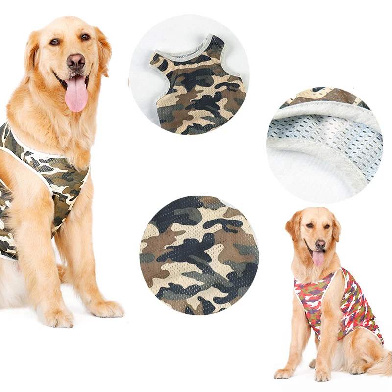 HELLOMOON жилет для домашних животных для больших собак стильный модный дышащий сетчатый жилет охлаждающая летняя одежда для больших собак
