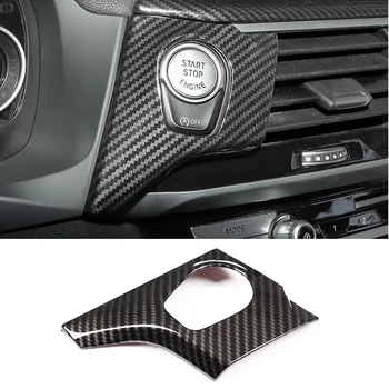 

Car Start Stop Engine Push Button Frame Key Ring Trim Cover Sticke for BMW X3 G01 2018 Car ABS Accessories For Left Hand Drive