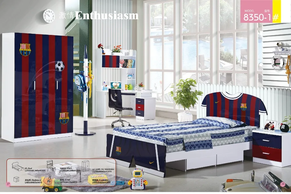2019 Promotion Real Enfant Loft Bed Set Kids Table And Chair Wood