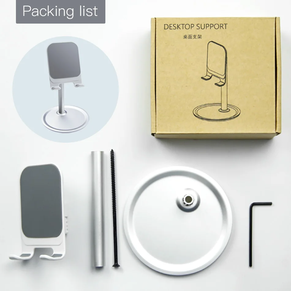 !ACCEZZ Flexible Phone Holder Metal For Iphone X XS Xiaomi Redmi Note 7 Samsung Desk Stand Tablet For ipad mini Support Bracket (9)