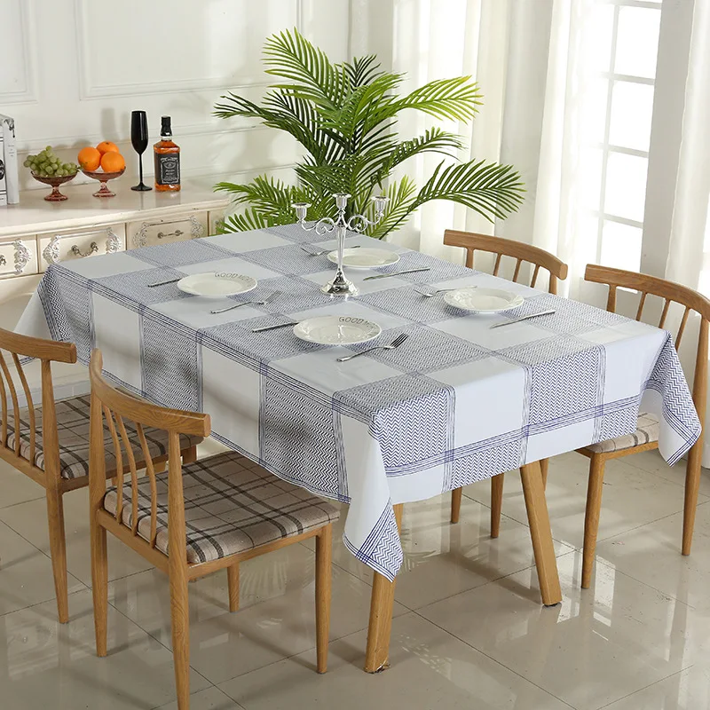 

Simanfei Table Cloth PVC Waterproof Edged Simple Rural Morden Rectangular Home New Fashion Cotton and Linen Hot Sale Table Cloth