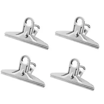 

Set Spring Loaded 1.4" Capacity Stainless Steel Paper File Clips