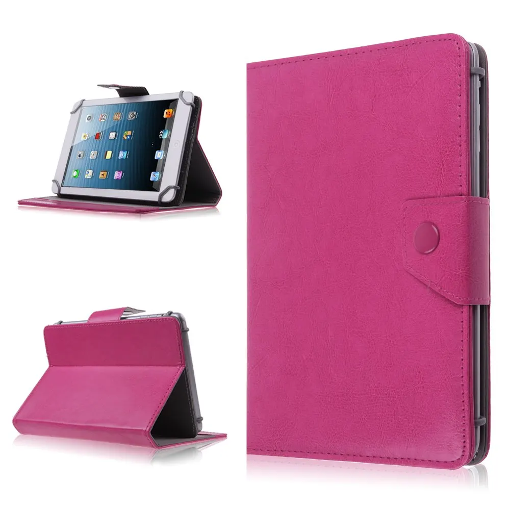 Myslc PU кожаный чехол для Medion LifeTab S9714/E10311 10," дюймовый универсальный планшет - Цвет: rose red
