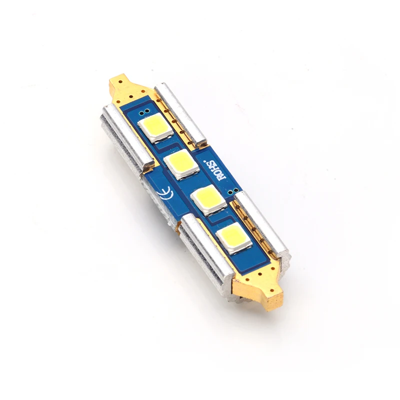 2 шт. цельнометаллический SMD 2825 led c5w гирлянда автомобильный светильник источник 31 мм 36 мм/39 мм/41 мм салона авто чтения doom лампы 12v белого цвета