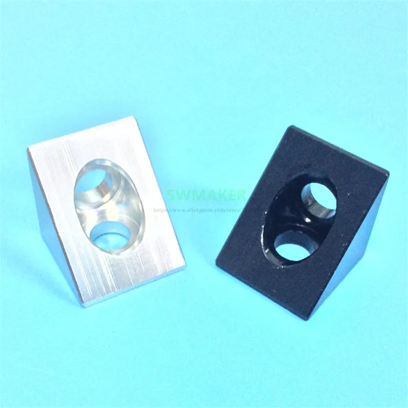 

1pcs Black / silver V-slot Angle Corner Connector 90 degree Angle Bracket for Openbuilds CNC/ 3D printer DIY parts