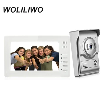 

Video Door Phone Intercom System 7 Inch Wired Video Doorbell Visual Intercom Digital Doorbell Camera Viewer IR Night Vision