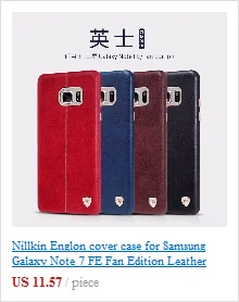 NILLKIN облегающий чехол для SAM samsung Galaxy Note FE вентилятор издание жесткая ультраматовая защитная накладка матовый чехол-Обложка