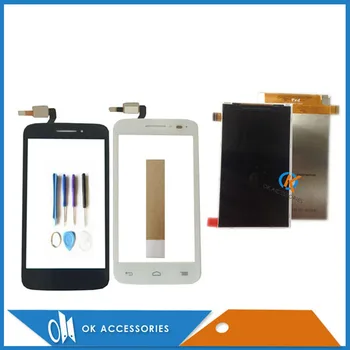 

For Alcatel One Touch POP 2 OT5042 5042 5042D 5042X Separate Touch Screen With LCD Display Screen Black White With Tools Tape