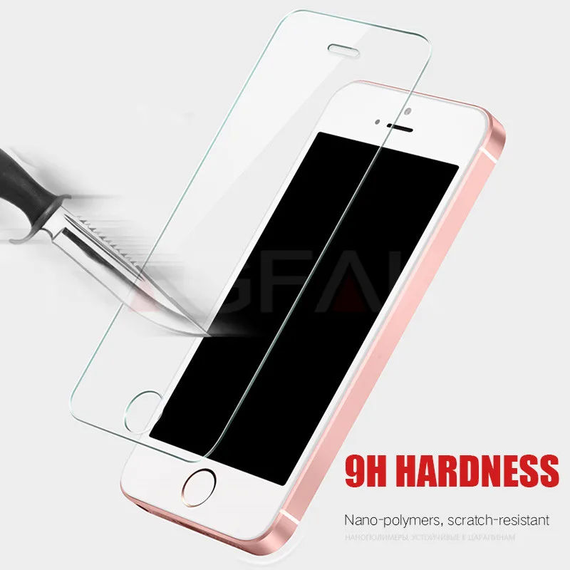 NAGFAK закаленное стекло для Apple iPhone 5S 5 SE защита экрана 9H защитная пленка Se|Защитные