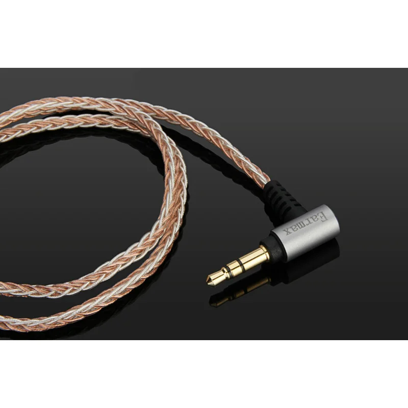 Кабель для наушников Earmax 3 5 мм Hi Fi OCC с серебряным покрытием обновленный