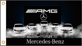 

car flag AMG Banner 3ftx5ft 100% Polyester 025