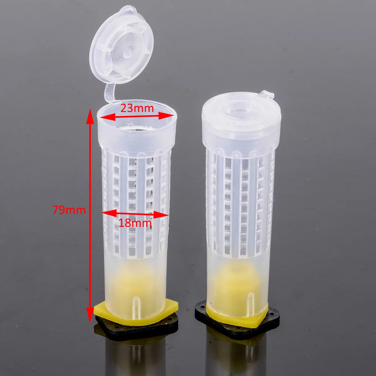 10pcs Bee Queen Bee Roller Cages + Cell Cup Holder & Fixtures Rearing Beekeeping Kit Set