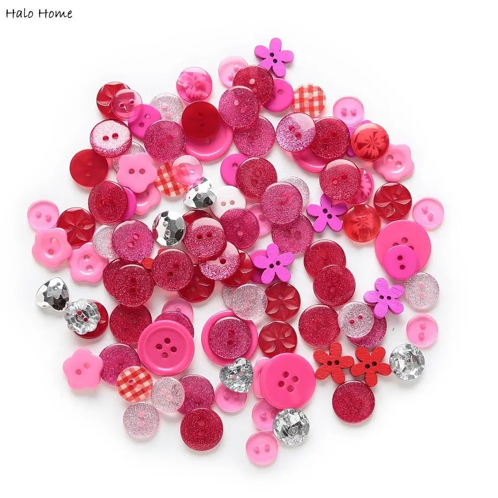 

Top Quality Rich Style Wood Resin 2 Holes 40 Gram Decorative Red Series Buttons Scrapbook Sewing Mixed Promotions 11-20mm
