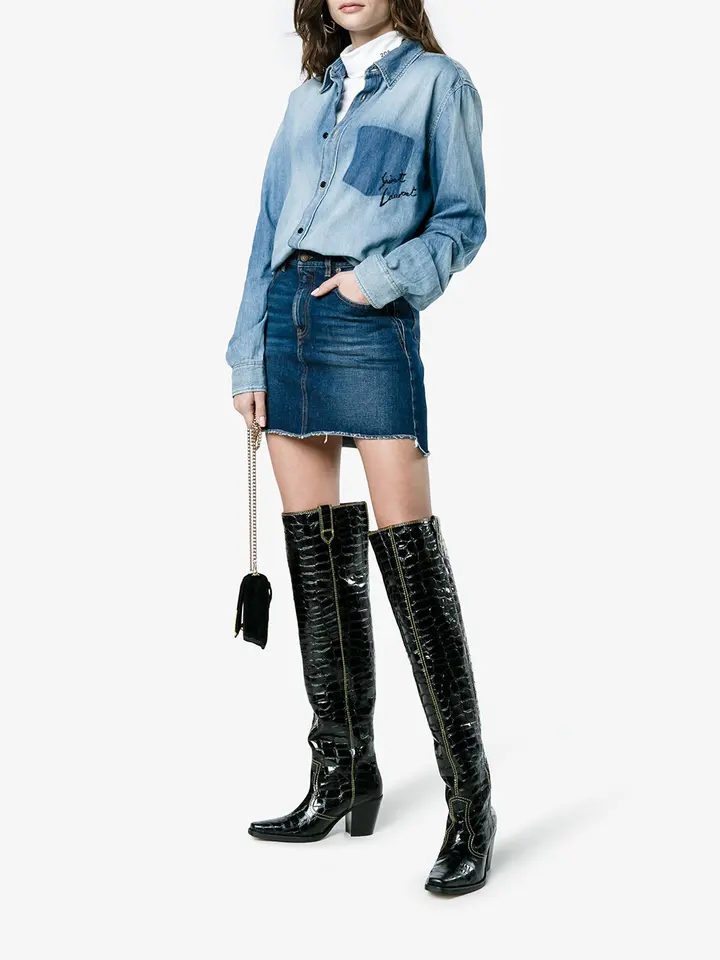 thigh high cowboy boots womens
