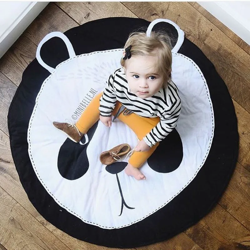 

2017 New Cotton Baby Blanket Rabbit Panda Play Game Mat Cartoon Kids Crawling Carpet Bedding Blanket Children Decoration Gift
