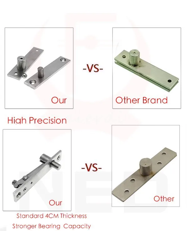 NED высококачественная нержавеющая сталь 304 дверная петля 130x25 мм 105x25 мм Поворотная Петля 360 градусов Установка вверх и вниз для одного комплекта