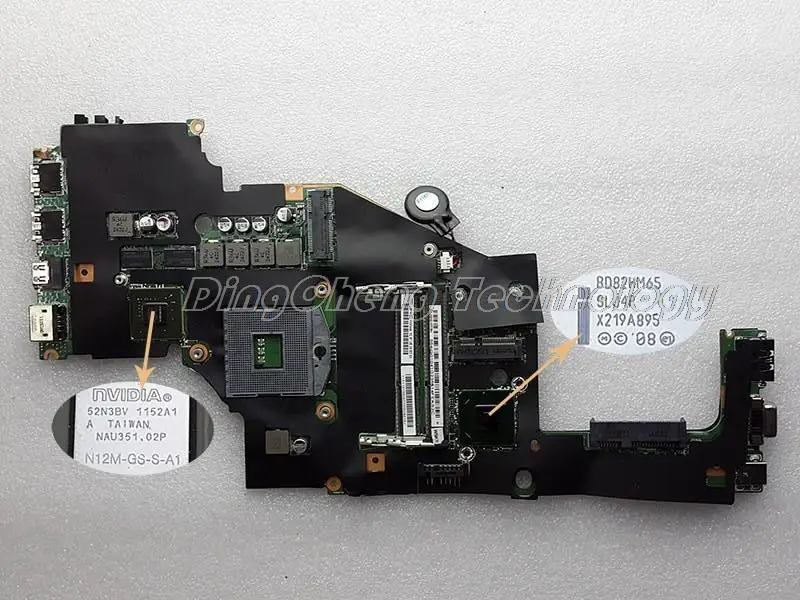 laptop Motherboard/mainboard for Lenovo v370 with 4 video chips non