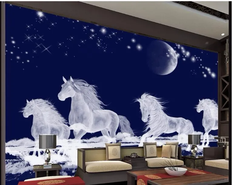 مخصص 3d خلفيات Hd مجسمة تشغيل الحصان تشغيل التلفزيون خلفية كبيرة صور ورق الحائط للجدران 3 D Beibehang Photo Wall Paper Wall Paperpaper For Walls Aliexpress