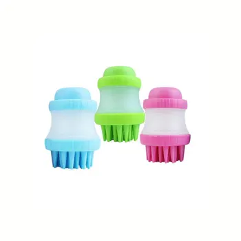 

New Pattern Pets Bath Massage Brush Cosmetology Cleaning Products Silicone Comb Pet Bath Artifact