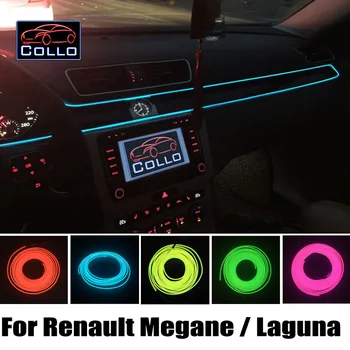 

DIY 9M EL Wire For Renault Megane 1 2 3 4 Laguna 2 3 / Car Decoration Cold Light Atmosphere Lamp / Car Console Decorative Strip