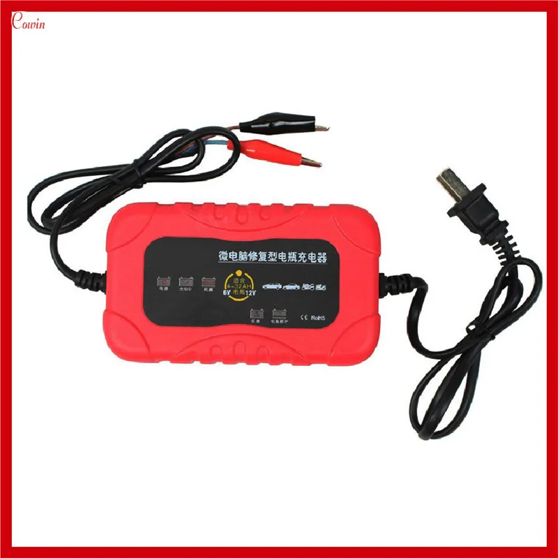 

New 6v / 12v 1(4AH-32AH) Electric Bike Motorcycle Car Lead-acid Battery Charger Smart Repair Battery Charger