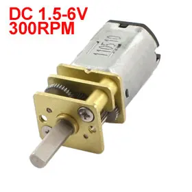 

UXCELL Hot Sale 1 pcs RC Toy N20 DC 6V Metal Steering Gear Deceleration Speed Motor 300 RPM