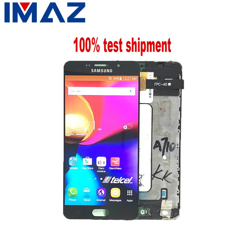 IMAZ SUPER AMOLED 5," lcd для Samsung Galaxy A7 A710 A710F A710M lcd дисплей кодирующий преобразователь сенсорного экрана в сборе для A7100 lcd