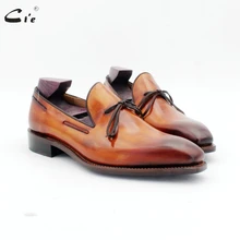 cie square toe bow tie patina brown boat shoe handmade men's slip-on casual goodyear welted full grain calf leather loafer 186 cie square toe bow tie patina brown boat shoe handmade men's slip-on casual goodyear welted full grain calf leather loafer 186