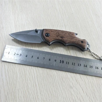 

Tactical 53HRC Hardness 3CR13MOV Blade Chicken Wing Wood Handle Folding Knives Outdoor Camping Knife Hunting Survival EDC Tool