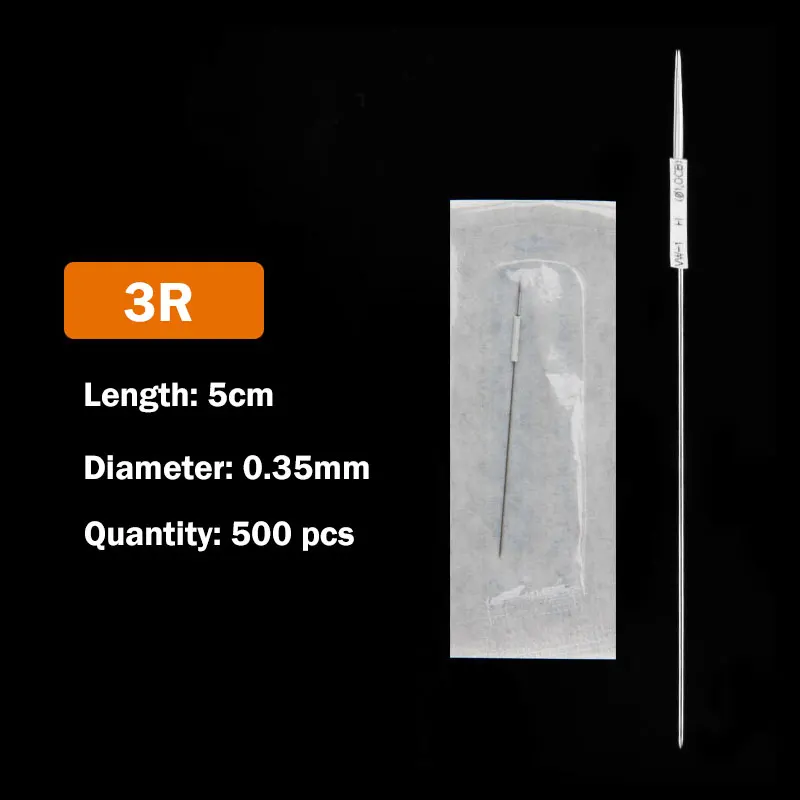 500 шт. одноразовые иглы для перманентного макияжа 1RL/3RL/5RL/5F/7F татуажа бровей