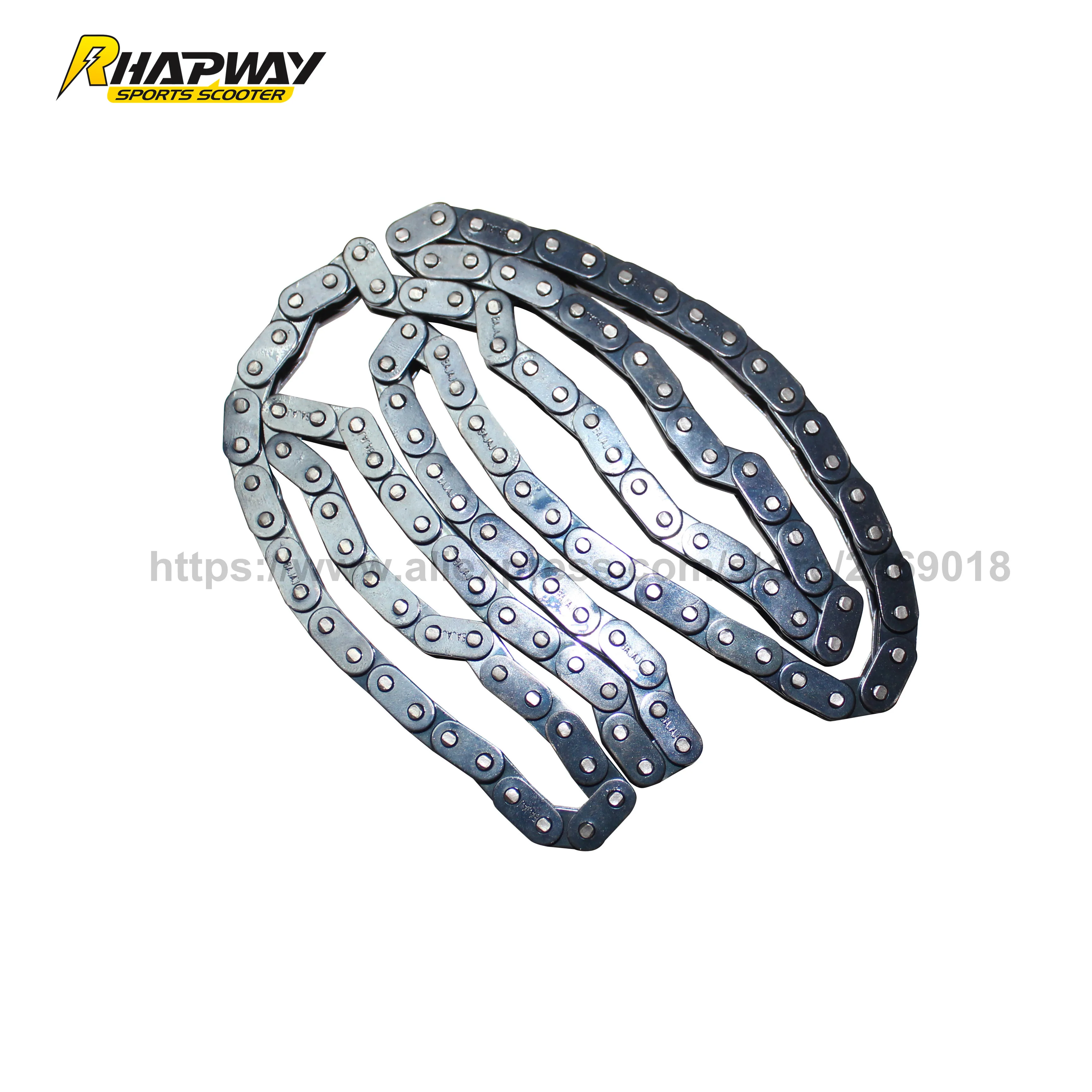 25H 126 Links Electric Scooter Chain/H Shape 79.6cm Length Scooter Chain (Electric Scooter Spare