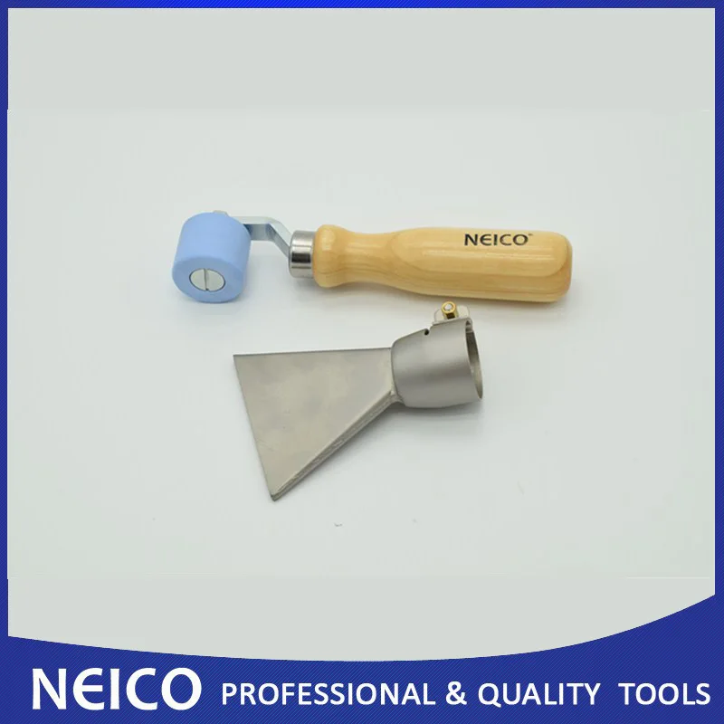 

Free Shipping, 2PCS 28mm PTFE / Teflon Seam Roller And 80mm Wide Slot Nozzle For LESITE / BAK / HERZ Hot Air Welding Gun