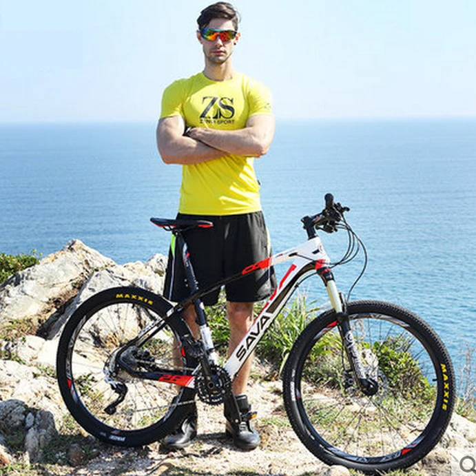 New Brand 26 17 Inch Carbon Fiber Frame 30 Speed XT 780 Transmission Mountain Bike Outdoor