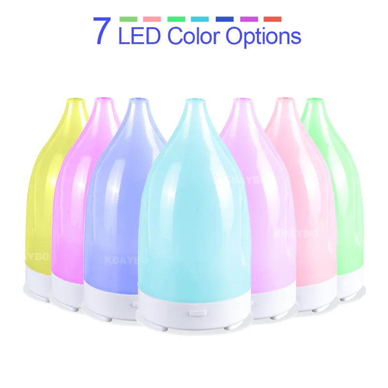 Ultrasonic Air Humidifier Diffuser Mini 7 Colors LED Light USB For Office Car